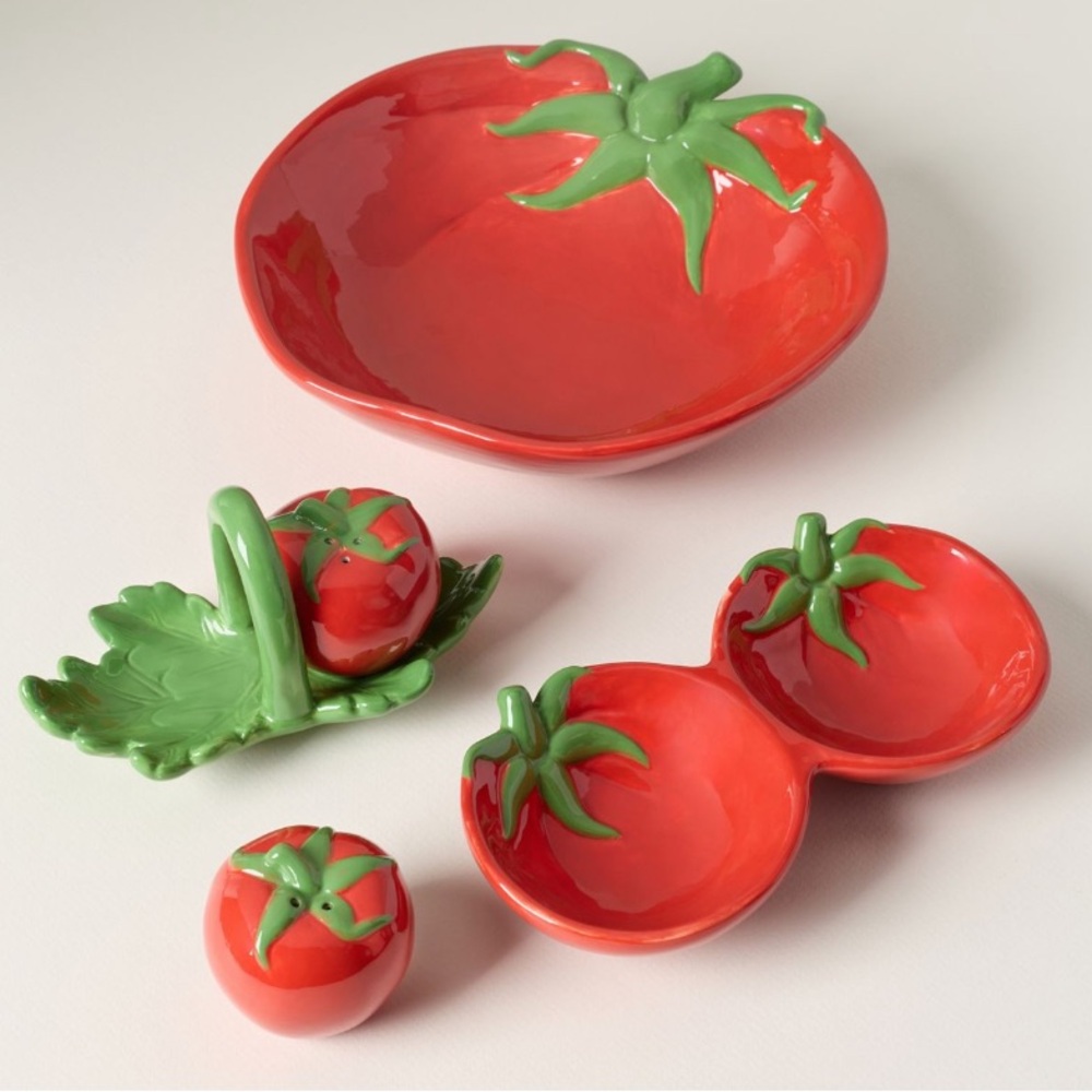 NWT Anthropologie Tomato Dolomite Pasta Bowl - Picture 3 of 5